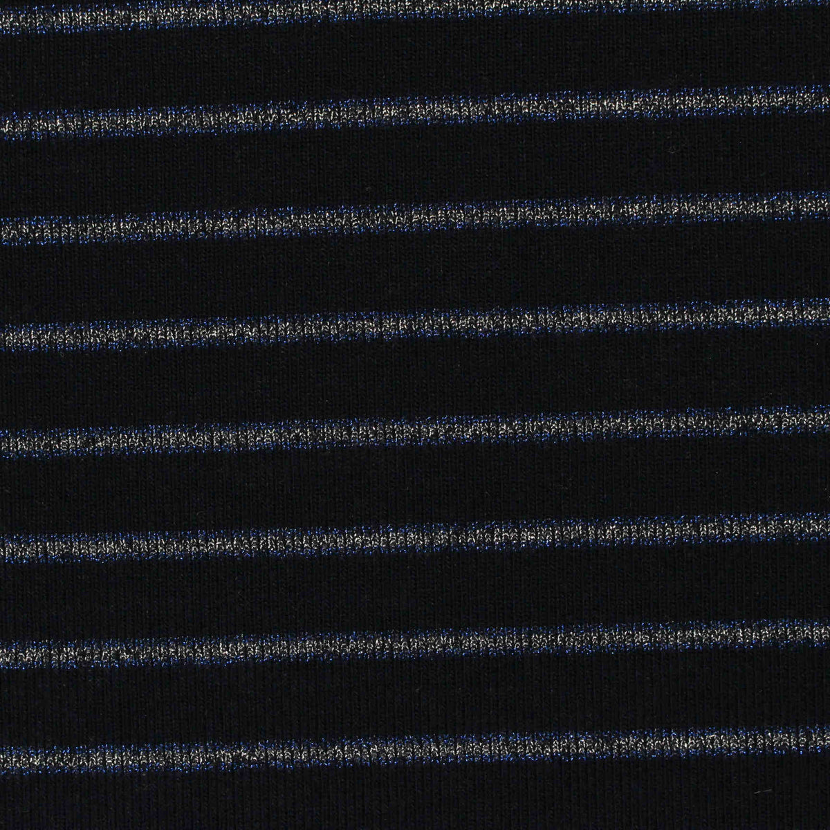 Grey Horizontal-Stripe Jersey Knit, Poly-Viscose, 200 gsm
