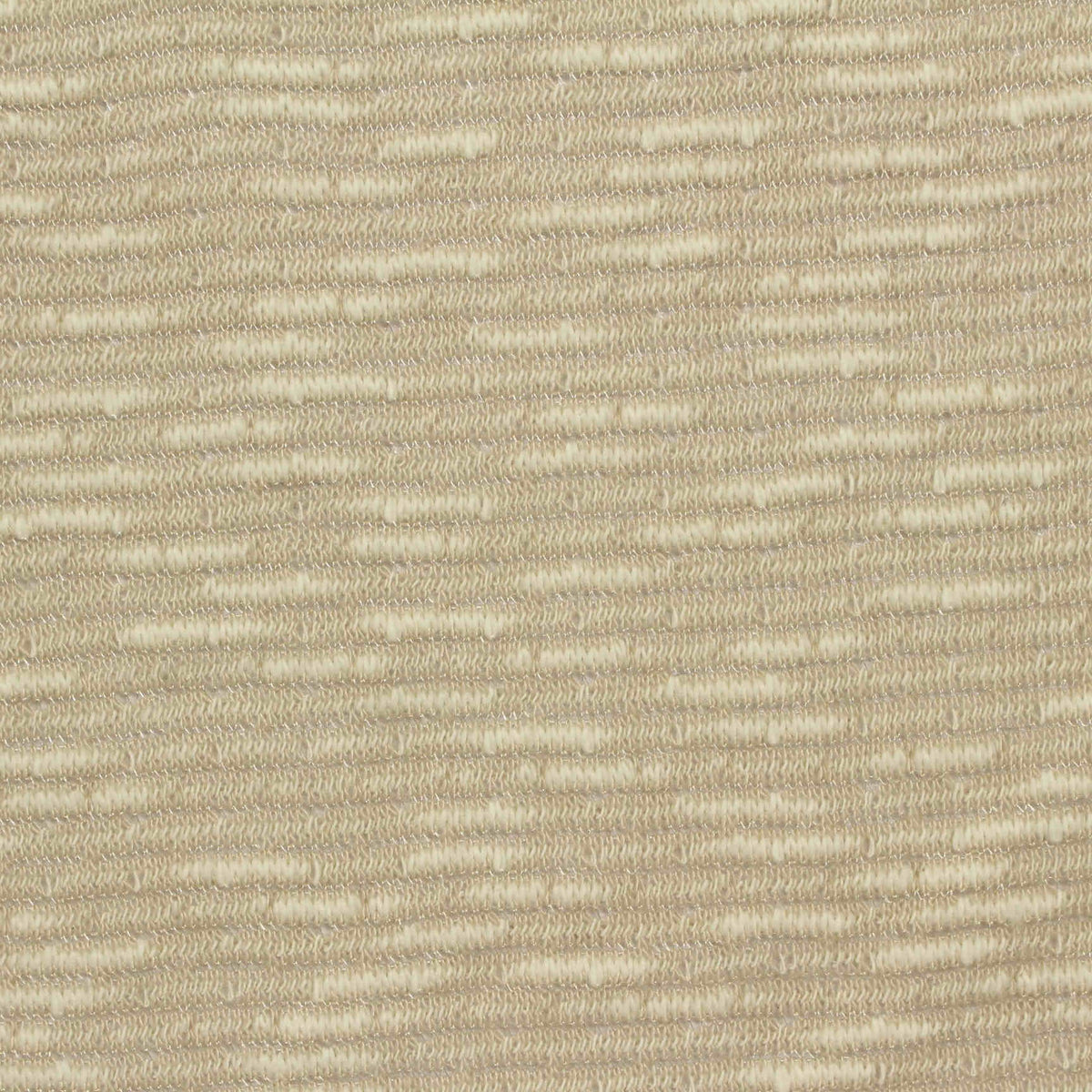 Light Beige Horizontal-Stripe Chunky Knit, Poly-Cotton