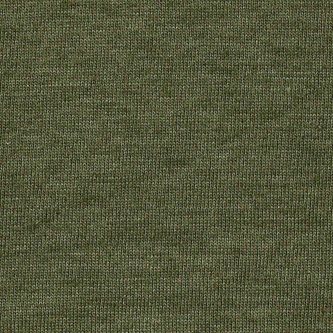 Olive Heather Jersey Knit, 140 gsm
