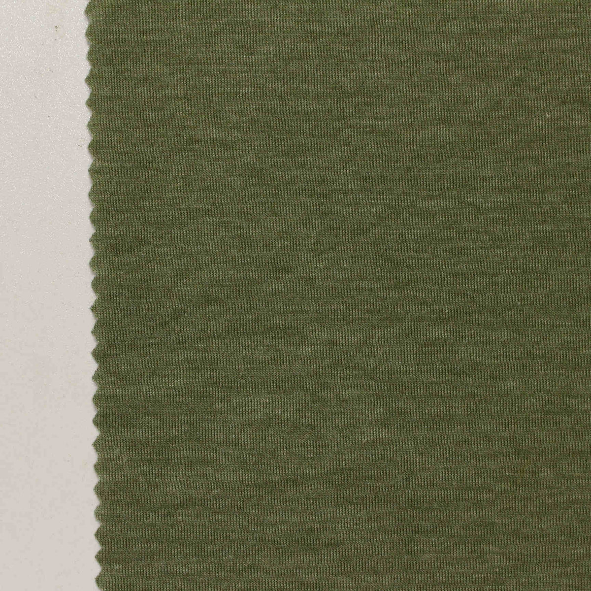 Olive Heather Jersey Knit, 140 gsm