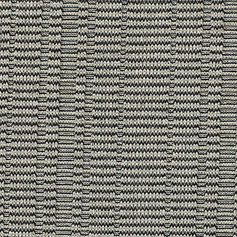 Jacquard Polyester Metallic Stretch Rib Knit Fabric, 190 gsm, 154 cm — Grey