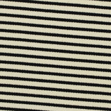 Black Horizontal-Stripe Chunky Knit, Cotton-Poly