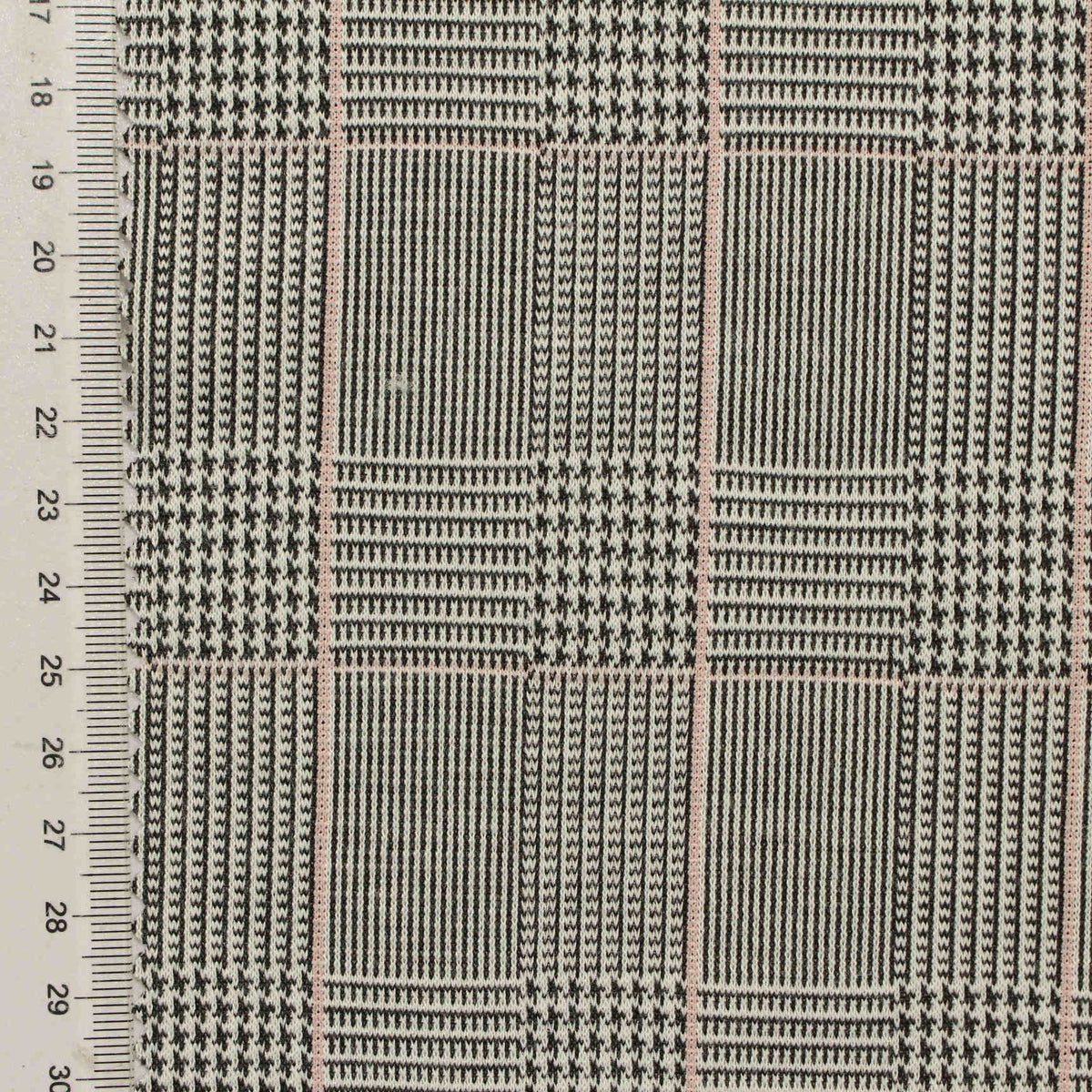 Black Plaid Jacquard, Polyester, 260 gsm, 165 cm, ref EF-211203