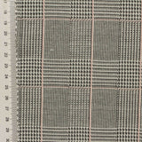 Black Plaid Jacquard, Polyester