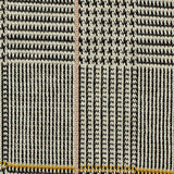Black Houndstooth Jacquard, Polyester — texture