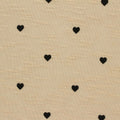 Black Hearts Knit, Poly-Viscose, 175 gsm