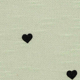 Black Hearts Knit, Poly-Viscose — texture