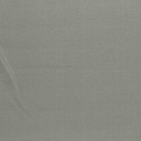 Polyester Stretch Rib Knit Fabric, 130 gsm, 156 cm — Grey