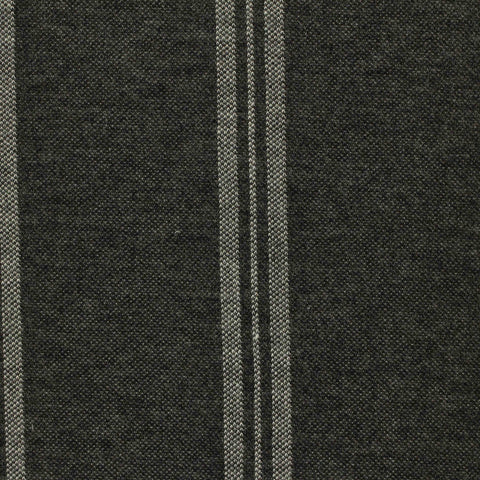 Dark Grey Vertical-Stripe Interlock Knit, Poly-Viscose