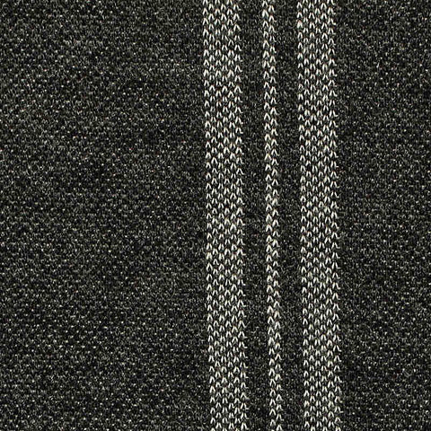 Dark Grey Vertical-Stripe Interlock Knit, Poly-Viscose