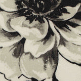 Black Floral Scuba Knit, Polyester — texture