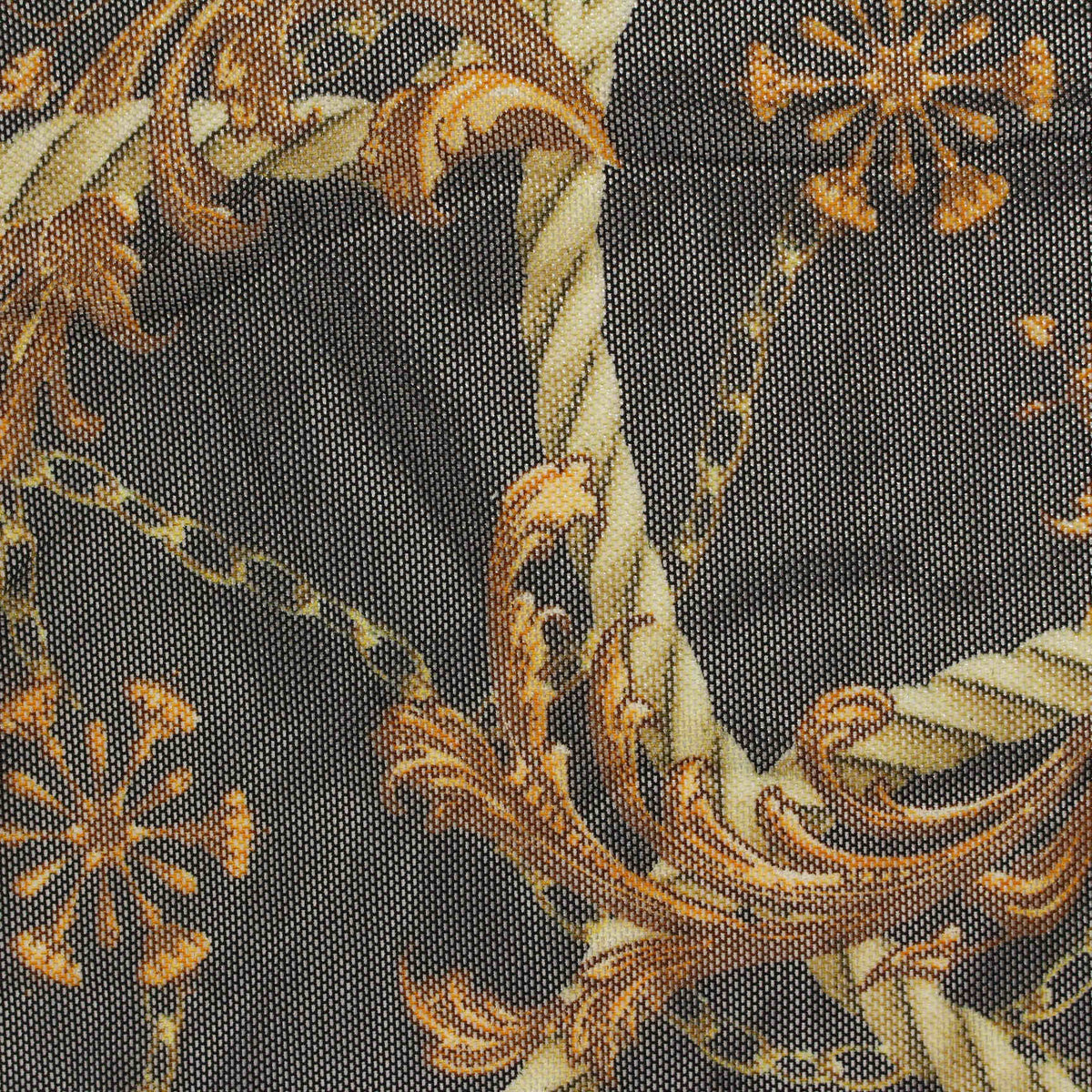 Gold Scrolls Mesh, Polyester