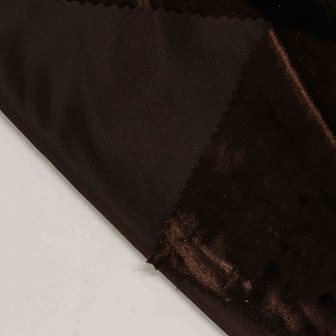 Polyester Stretch Knit Fabric, 220 gsm — Brown