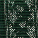 Dark Green Floral Lace, Polyester — texture