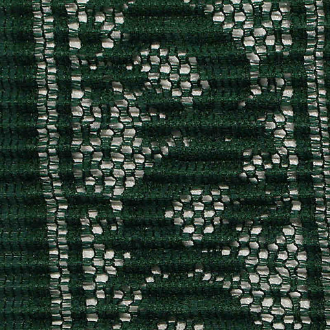 Dark Green Floral Lace, Polyester