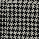 Black Houndstooth Jacquard, Poly-Viscose — texture