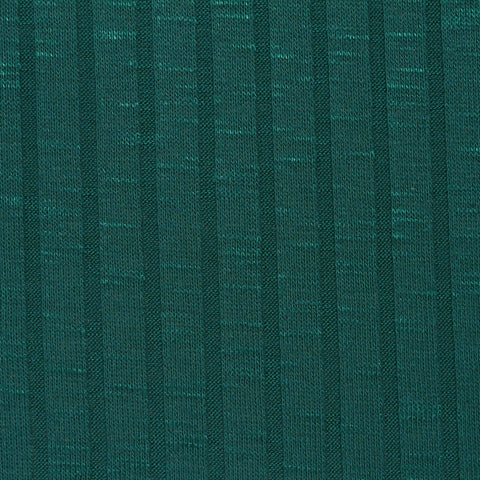 Viscose Polyester Stretch Rib Knit Fabric, 220 gsm — Green, ref EF-211380