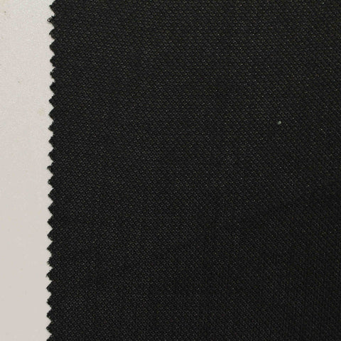 100% Polyester Birdseye Knit Fabric, 135 gsm, 170 cm — Black