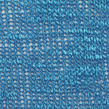 Viscose Polyester Stretch Chunky Knit Fabric, 163 gsm, 152 cm — Blue — texture