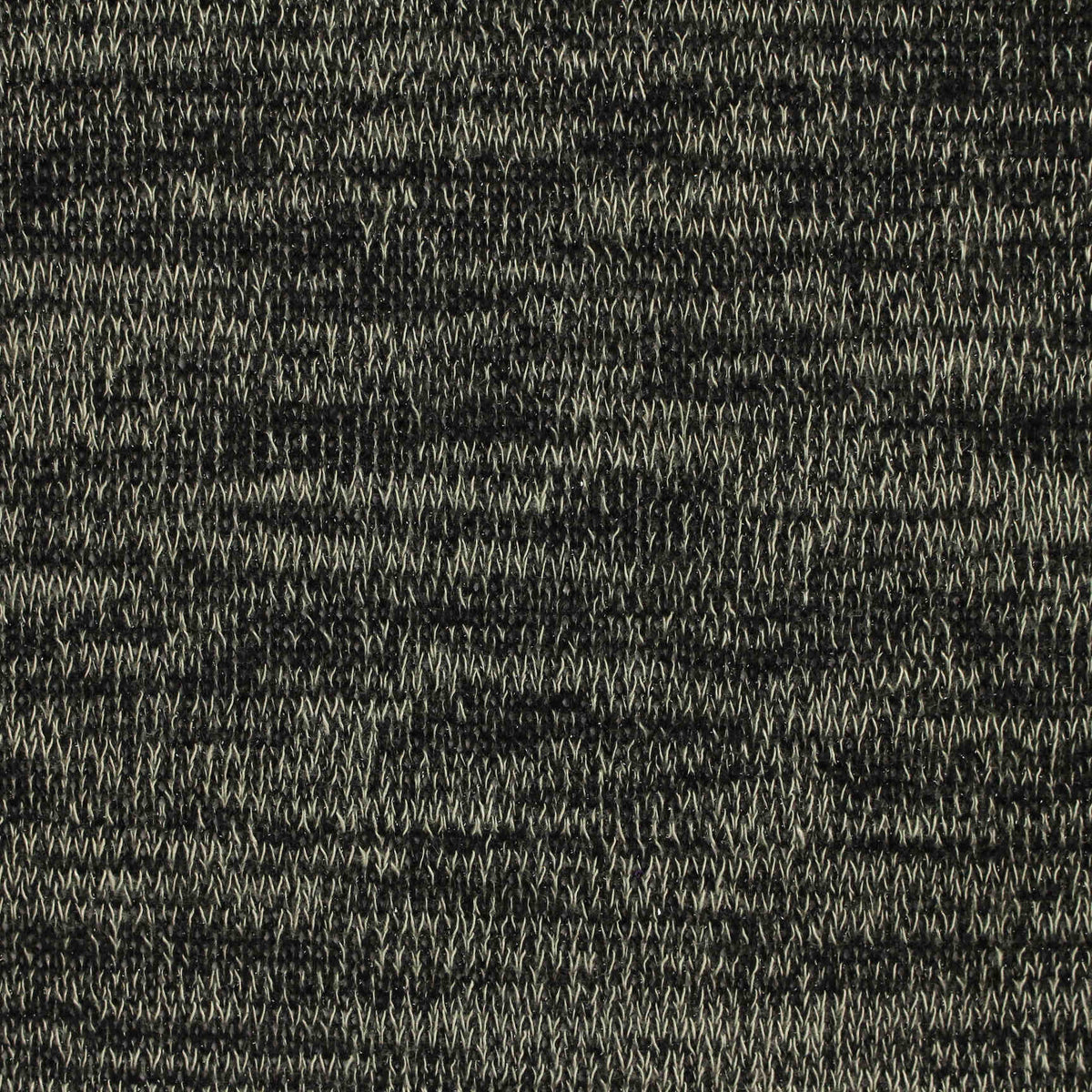 Black Marl Chunky Knit, Poly-Viscose, 220 gsm, 165 cm