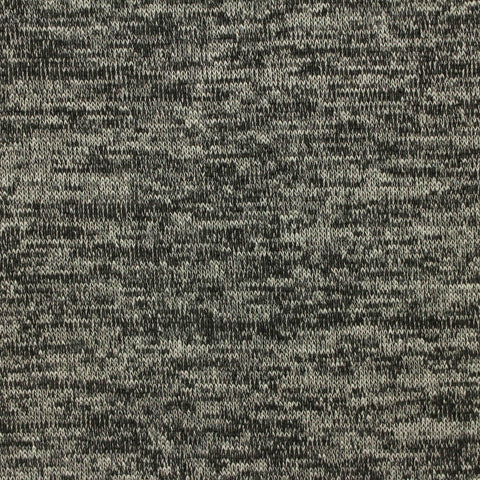 Black Marl Chunky Knit, Viscose-Poly, 175 gsm, 155 cm
