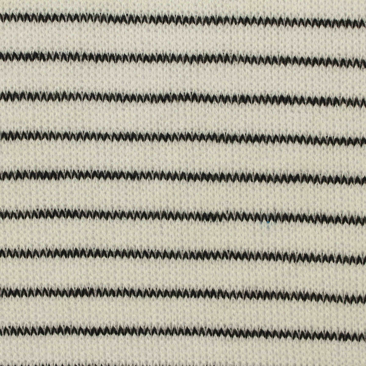 Black Horizontal-Stripe Chunky Knit, 142 gsm
