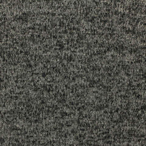 Slub Viscose Polyester Interlock Knit Fabric, 286 gsm, 154 cm — Grey