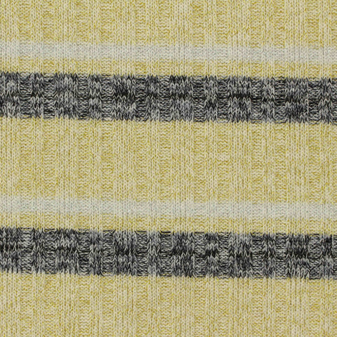 Dark Grey Horizontal-Stripe Rib Knit, Poly-Viscose, 230 gsm