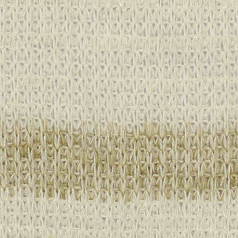 Cream Horizontal-Stripe Chunky Knit, Viscose-Poly, 231 gsm