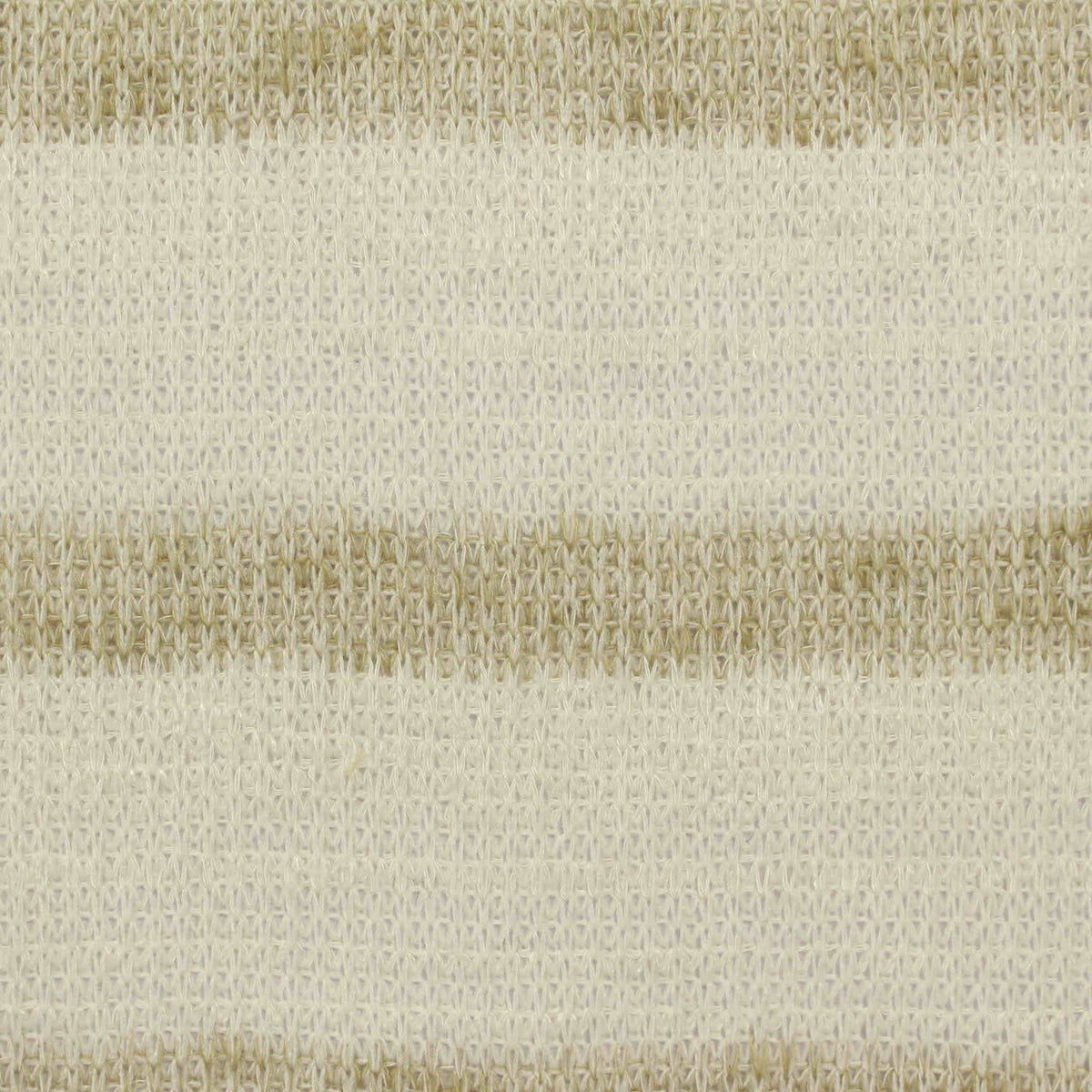 Cream Horizontal-Stripe Chunky Knit, Viscose-Poly, 231 gsm