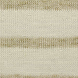 Cream Horizontal-Stripe Chunky Knit, Viscose-Poly