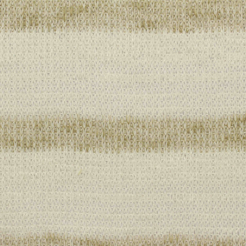 Cream Horizontal-Stripe Chunky Knit, Viscose-Poly, 231 gsm