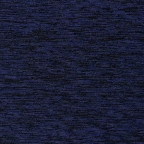 Dark Blue Marl Jersey Knit, Polyester, 214 gsm