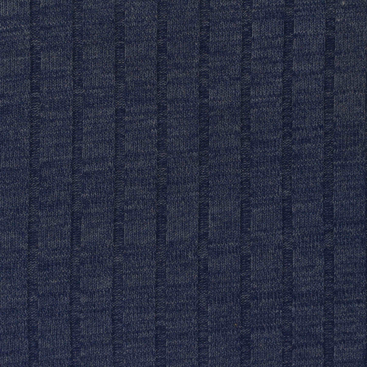 Polyester Stretch Rib Knit Fabric, 188 gsm, 155 cm — Navy