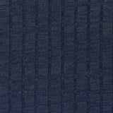 Polyester Stretch Rib Knit Fabric, 188 gsm, 155 cm — Navy