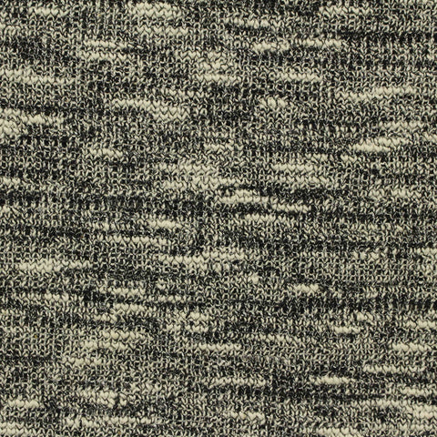 Black Marl Chunky Knit, Poly-Cotton, 433 gsm