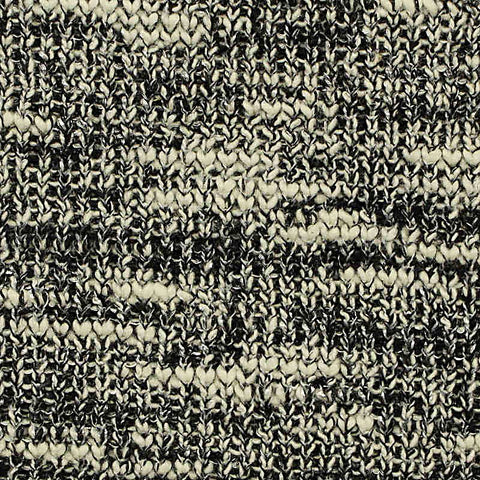 Black Marl Chunky Knit, Poly-Cotton, 433 gsm