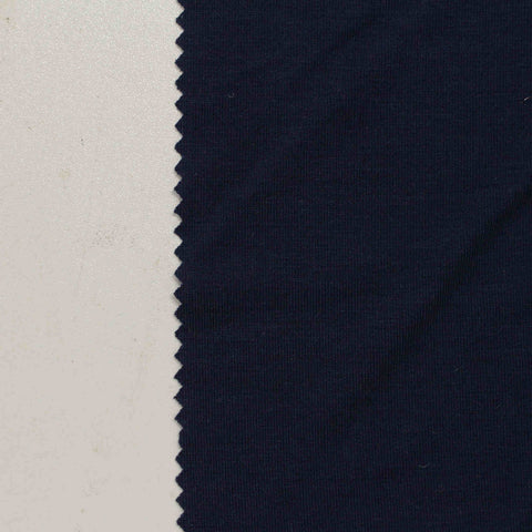 Viscose Stretch Jersey Knit Fabric, 187 gsm, 160 cm — Navy