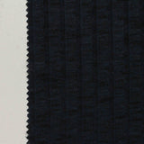 Dark Blue Square Rib Knit, Viscose-Poly