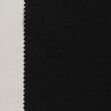 Cotton Polyester Stretch Rib Knit Fabric, 241 gsm, 150 cm — Black