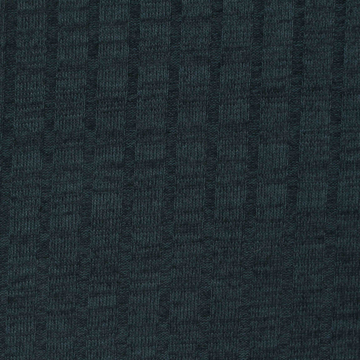 Dark Teal Textured Rib Knit, Polyester
