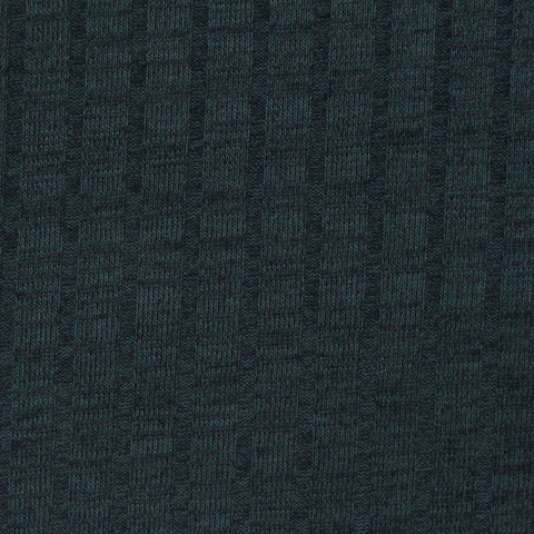 Dark Teal Textured Rib Knit, Polyester