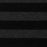 Black Horizontal-Stripe Jersey Knit, Cotton