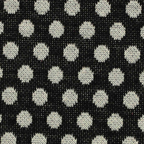 Cream Dots Jacquard, Poly-Viscose, 245 gsm