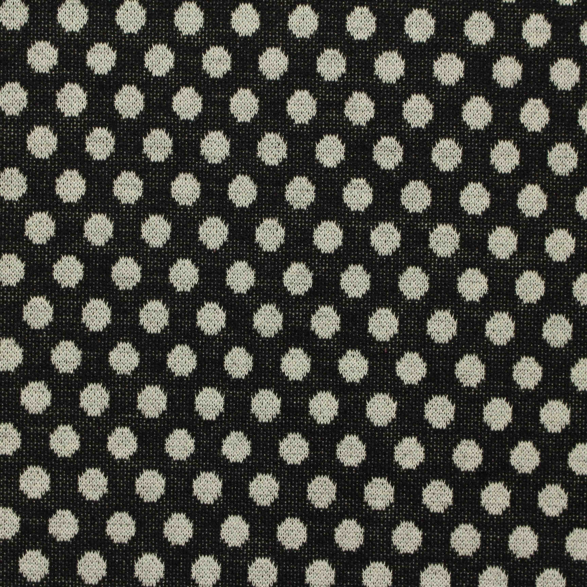 Cream Dots Jacquard, Poly-Viscose, 245 gsm
