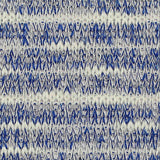 Blue Marled-Stripe Chunky Knit, Poly-Viscose — texture