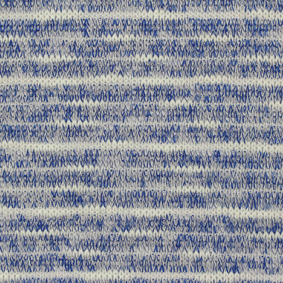 Blue Marled-Stripe Chunky Knit, Poly-Viscose