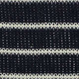 White Horizontal-Stripe Chunky Knit, Poly-Viscose — texture