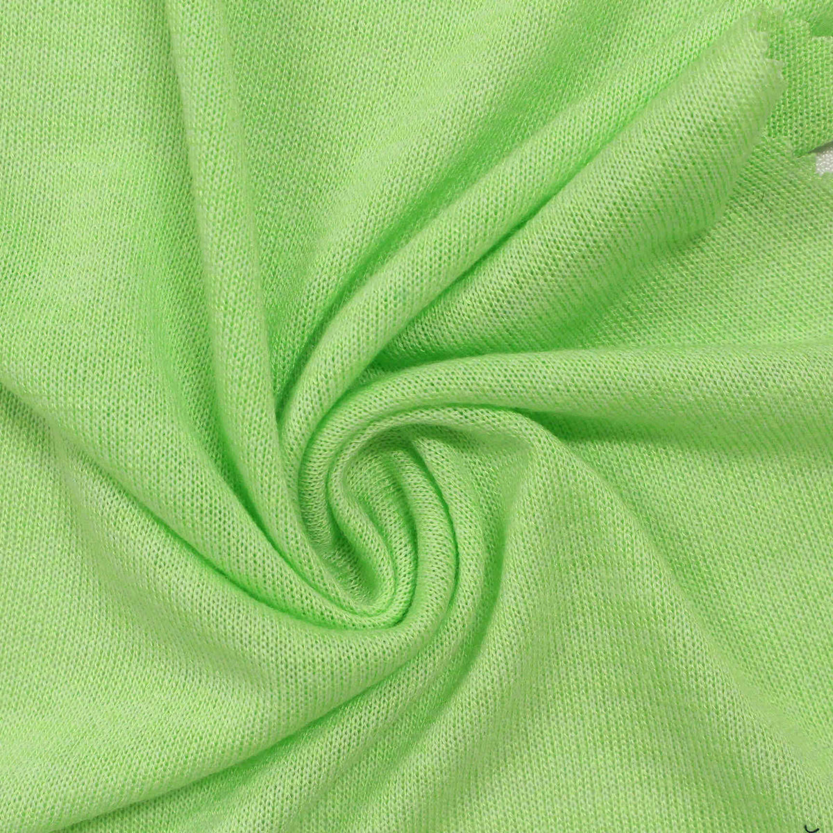 Light Lime Chunky Knit, Viscose-Poly