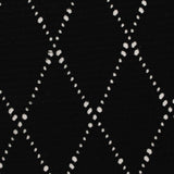Black Openwork-Diamond Jacquard, Viscose